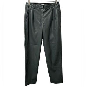 Aritzia Babaton Cosmo Faux Leather Pants Smokey Emerald Green — Size 6